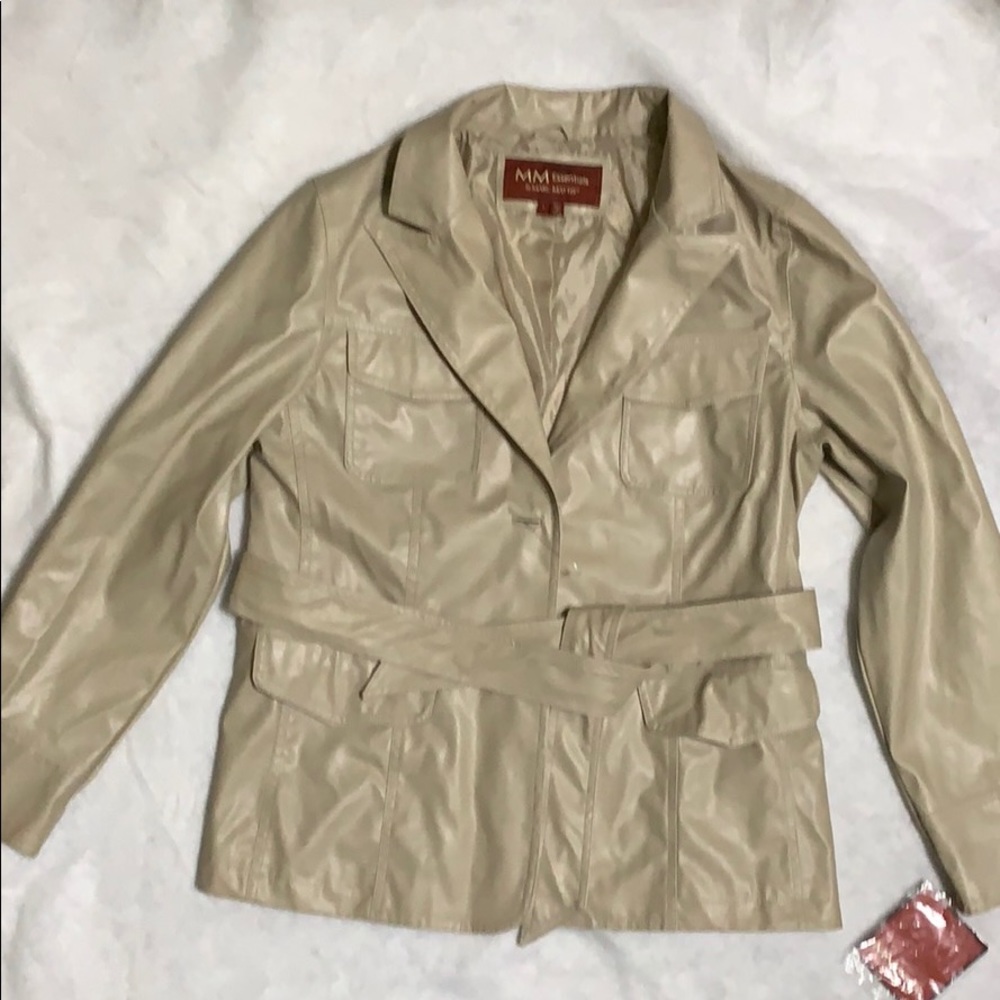 NWT Marc Mattis Faux Leather Jacket